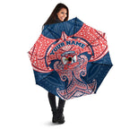 Personalized Sydney Roosters Umbrella Polynesian Tribal Pattern Style