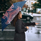 Personalized Sydney Roosters Umbrella Polynesian Tribal Pattern Style