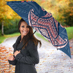 Personalized Sydney Roosters Umbrella Polynesian Tribal Pattern Style