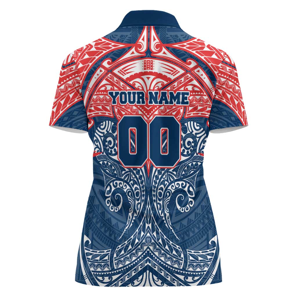 Personalized Sydney Roosters Women Polo Shirt Polynesian Tribal Pattern Style