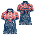 Personalized Sydney Roosters Women Polo Shirt Polynesian Tribal Pattern Style