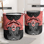 Personalized St. George Illawarra Dragons Laundry Basket Polynesian Tribal Pattern Style