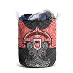Personalized St. George Illawarra Dragons Laundry Basket Polynesian Tribal Pattern Style