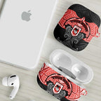 Personalized St. George Illawarra Dragons AirPods Case Polynesian Tribal Pattern Style