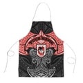 Personalized St. George Illawarra Dragons Apron Polynesian Tribal Pattern Style