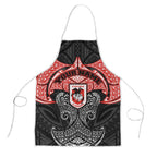 Personalized St. George Illawarra Dragons Apron Polynesian Tribal Pattern Style