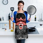 Personalized St. George Illawarra Dragons Apron Polynesian Tribal Pattern Style