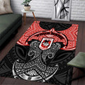 Personalized St. George Illawarra Dragons Area Rug Polynesian Tribal Pattern Style