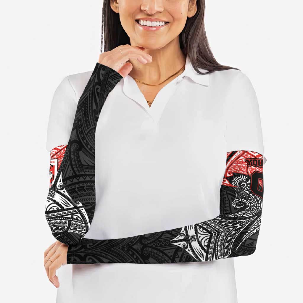 Personalized St. George Illawarra Dragons Arm Sleeves Polynesian Tribal Pattern Style
