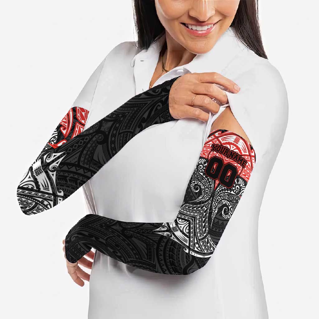 Personalized St. George Illawarra Dragons Arm Sleeves Polynesian Tribal Pattern Style