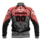 Personalized St. George Illawarra Dragons Baseball Jacket Polynesian Tribal Pattern Style