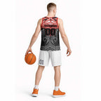 Personalized St. George Illawarra Dragons Basketball Jersey Polynesian Tribal Pattern Style