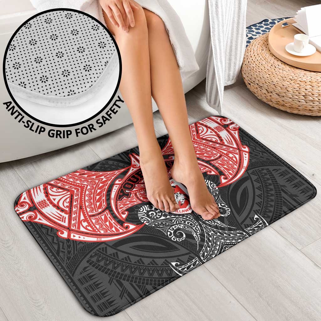 Personalized St. George Illawarra Dragons Bathroom Set Polynesian Tribal Pattern Style