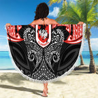 Personalized St. George Illawarra Dragons Beach Blanket Polynesian Tribal Pattern Style