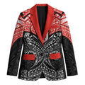 Personalized St. George Illawarra Dragons Blazer Polynesian Tribal Pattern Style