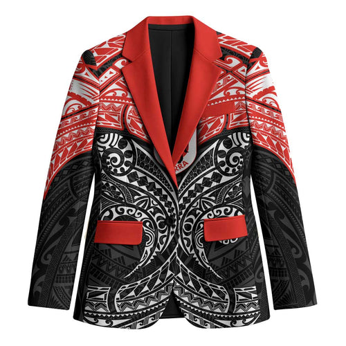 Personalized St. George Illawarra Dragons Blazer Polynesian Tribal Pattern Style