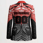 Personalized St. George Illawarra Dragons Blazer Polynesian Tribal Pattern Style