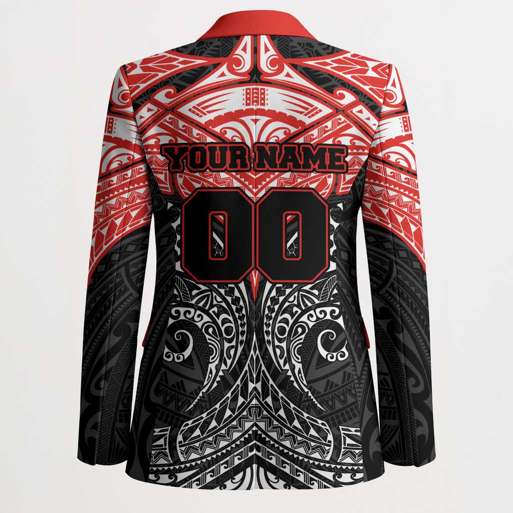Personalized St. George Illawarra Dragons Blazer Polynesian Tribal Pattern Style