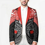 Personalized St. George Illawarra Dragons Blazer Polynesian Tribal Pattern Style
