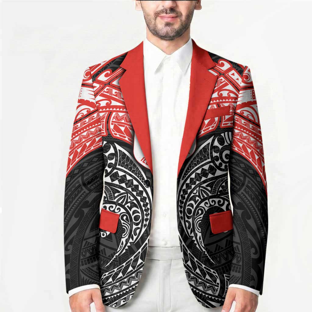 Personalized St. George Illawarra Dragons Blazer Polynesian Tribal Pattern Style