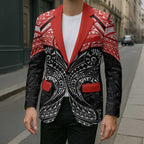 Personalized St. George Illawarra Dragons Blazer Polynesian Tribal Pattern Style