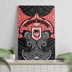 Personalized St. George Illawarra Dragons Canvas Wall Art Polynesian Tribal Pattern Style