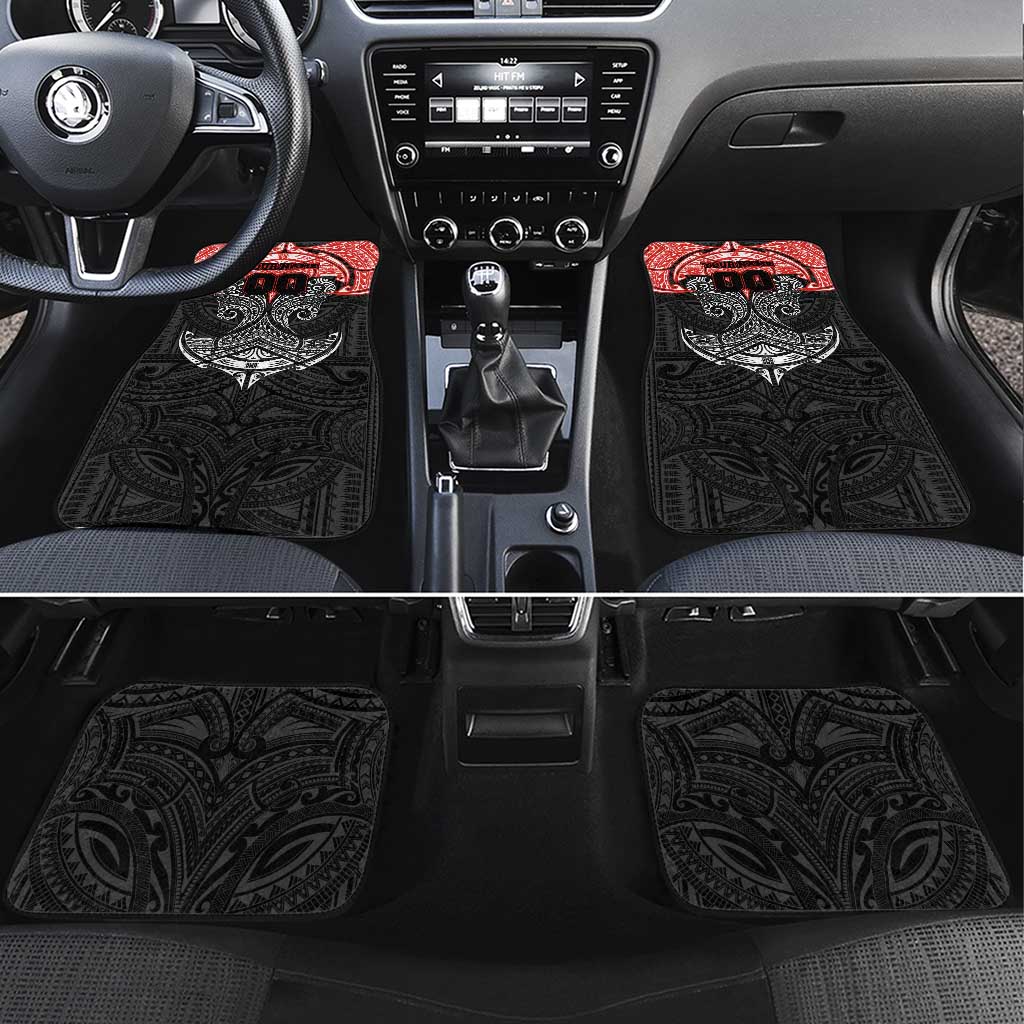 Personalized St. George Illawarra Dragons Car Mats Polynesian Tribal Pattern Style