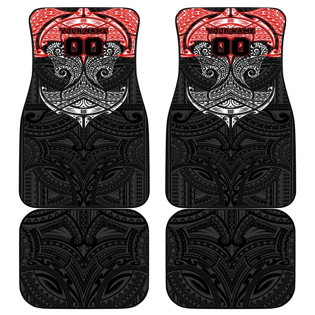 Personalized St. George Illawarra Dragons Car Mats Polynesian Tribal Pattern Style