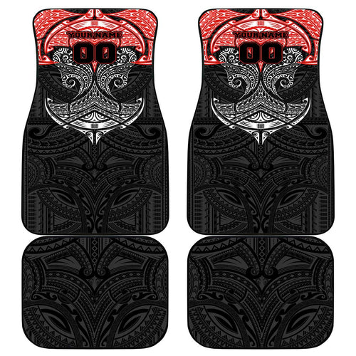 Personalized St. George Illawarra Dragons Car Mats Polynesian Tribal Pattern Style