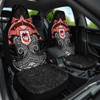 Personalized St. George Illawarra Dragons Car Seat Cover Polynesian Tribal Pattern Style