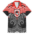 Personalized St. George Illawarra Dragons Family Matching Long Sleeve Bodycon Dress and Hawaiian Shirt Polynesian Tribal Pattern Style