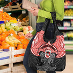 Personalized St. George Illawarra Dragons Grocery Bag Polynesian Tribal Pattern Style