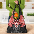 Personalized St. George Illawarra Dragons Grocery Bag Polynesian Tribal Pattern Style