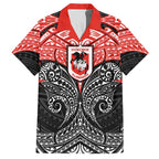 Personalized St. George Illawarra Dragons Hawaiian Shirt Polynesian Tribal Pattern Style