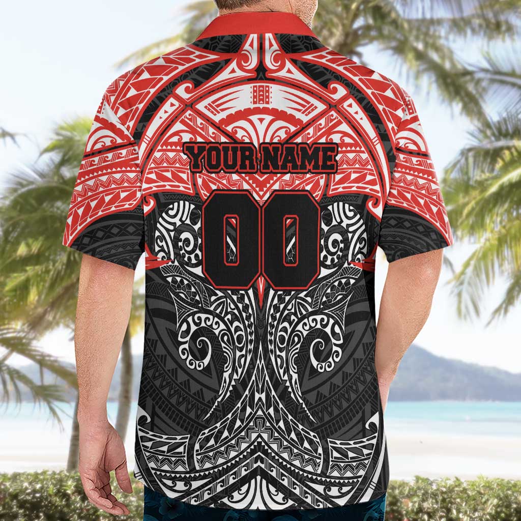 Personalized St. George Illawarra Dragons Hawaiian Shirt Polynesian Tribal Pattern Style