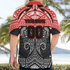 Personalized St. George Illawarra Dragons Hawaiian Shirt Polynesian Tribal Pattern Style