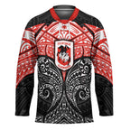 Personalized St. George Illawarra Dragons Hockey Jersey Polynesian Tribal Pattern Style