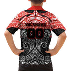 Personalized St. George Illawarra Dragons Kid Hawaiian Shirt Polynesian Tribal Pattern Style