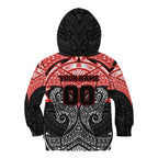 Personalized St. George Illawarra Dragons Kid Hoodie Polynesian Tribal Pattern Style