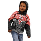 Personalized St. George Illawarra Dragons Kid Hoodie Polynesian Tribal Pattern Style