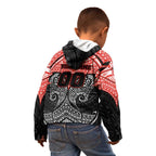Personalized St. George Illawarra Dragons Kid Hoodie Polynesian Tribal Pattern Style