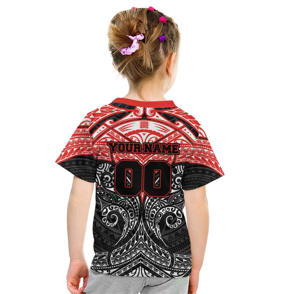 Personalized St. George Illawarra Dragons Kid T Shirt Polynesian Tribal Pattern Style