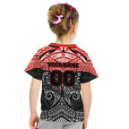 Personalized St. George Illawarra Dragons Kid T Shirt Polynesian Tribal Pattern Style