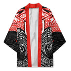Personalized St. George Illawarra Dragons Kimono Polynesian Tribal Pattern Style
