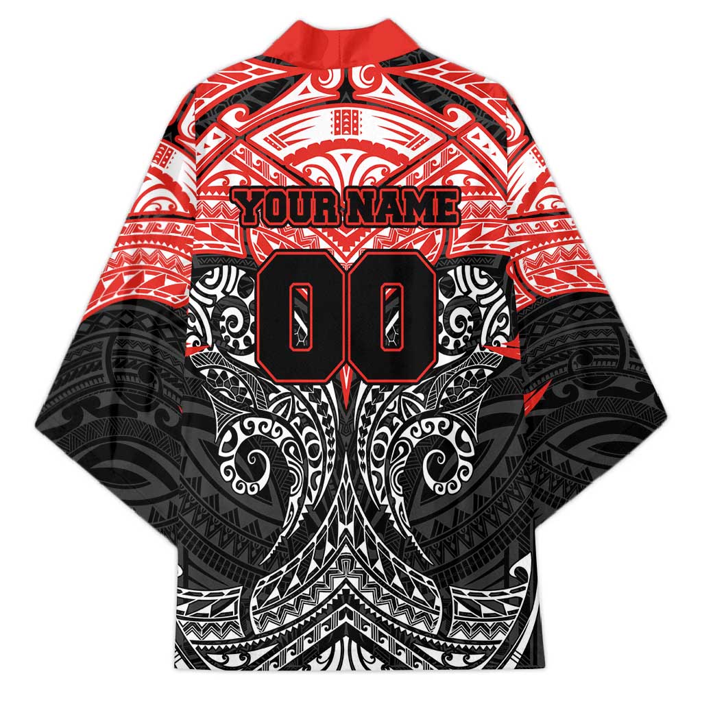 Personalized St. George Illawarra Dragons Kimono Polynesian Tribal Pattern Style