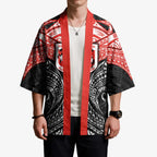 Personalized St. George Illawarra Dragons Kimono Polynesian Tribal Pattern Style