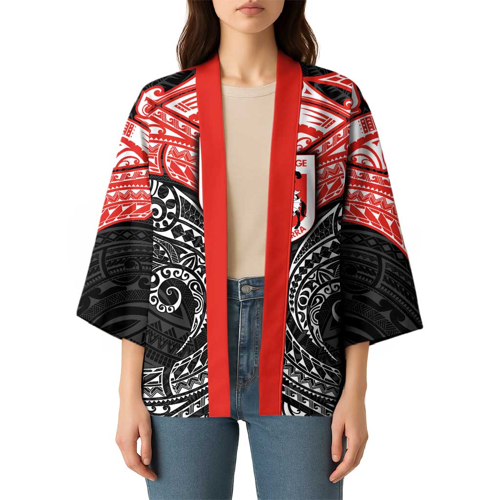 Personalized St. George Illawarra Dragons Kimono Polynesian Tribal Pattern Style