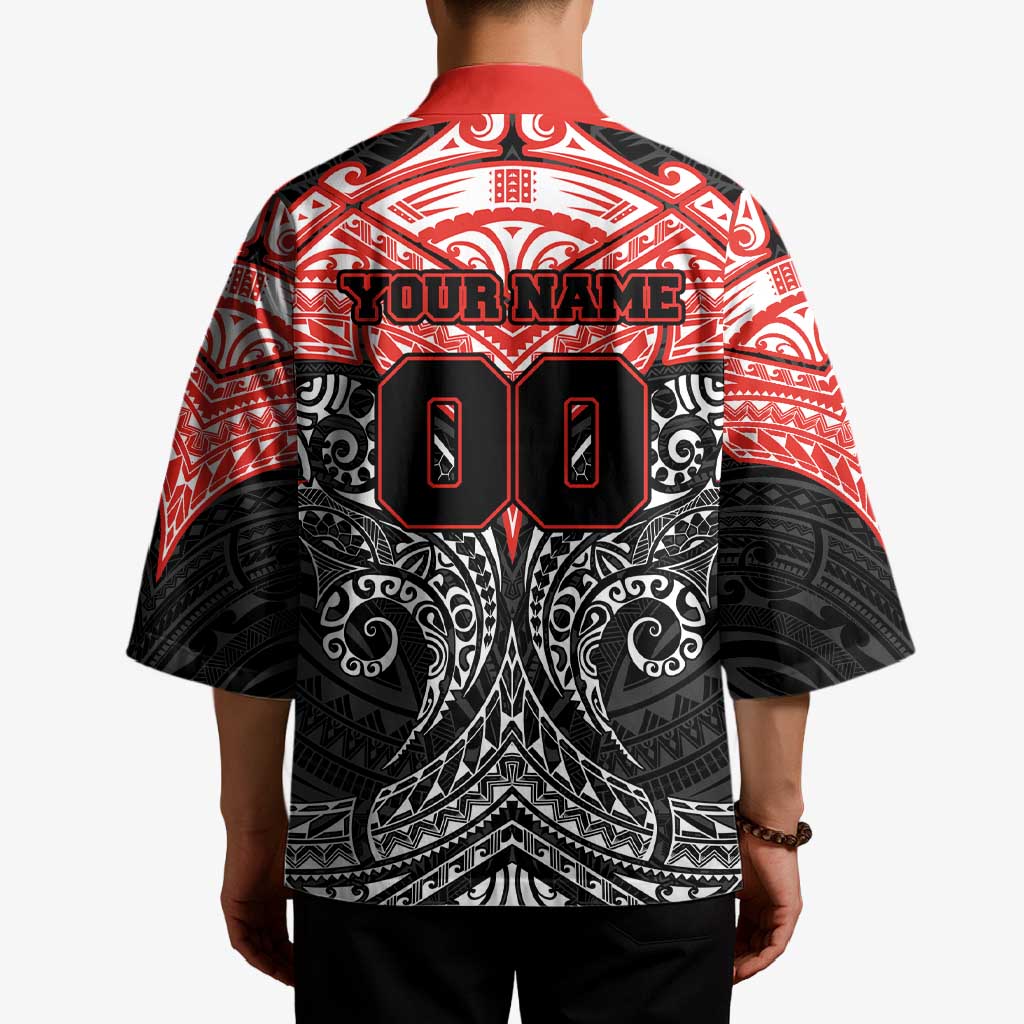 Personalized St. George Illawarra Dragons Kimono Polynesian Tribal Pattern Style