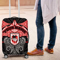 Personalized St. George Illawarra Dragons Luggage Cover Polynesian Tribal Pattern Style