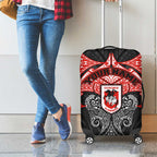Personalized St. George Illawarra Dragons Luggage Cover Polynesian Tribal Pattern Style